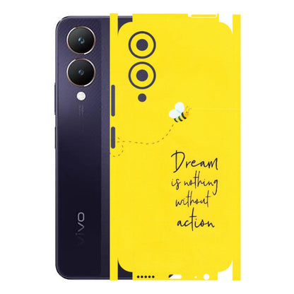 VIVO Y Series Phone Skins (All Models) - Dream Is Nothing Without Action - Matte Finish (M-138) Vivo Y28 5G