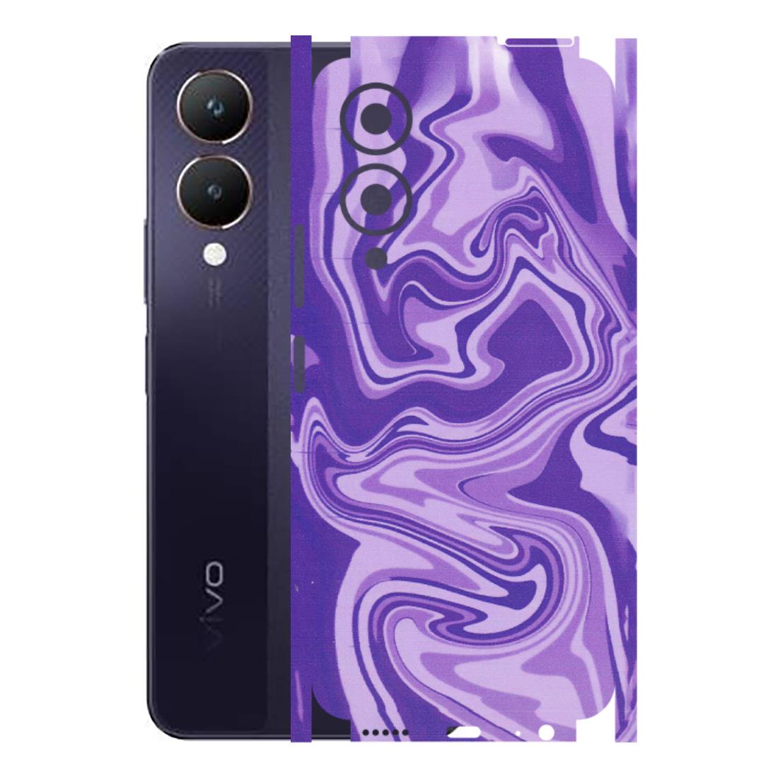 VIVO Y Series Phone Skins (All Models) - Hazy Purple Nights - Matte Finish (M-14) Vivo Y28 5G