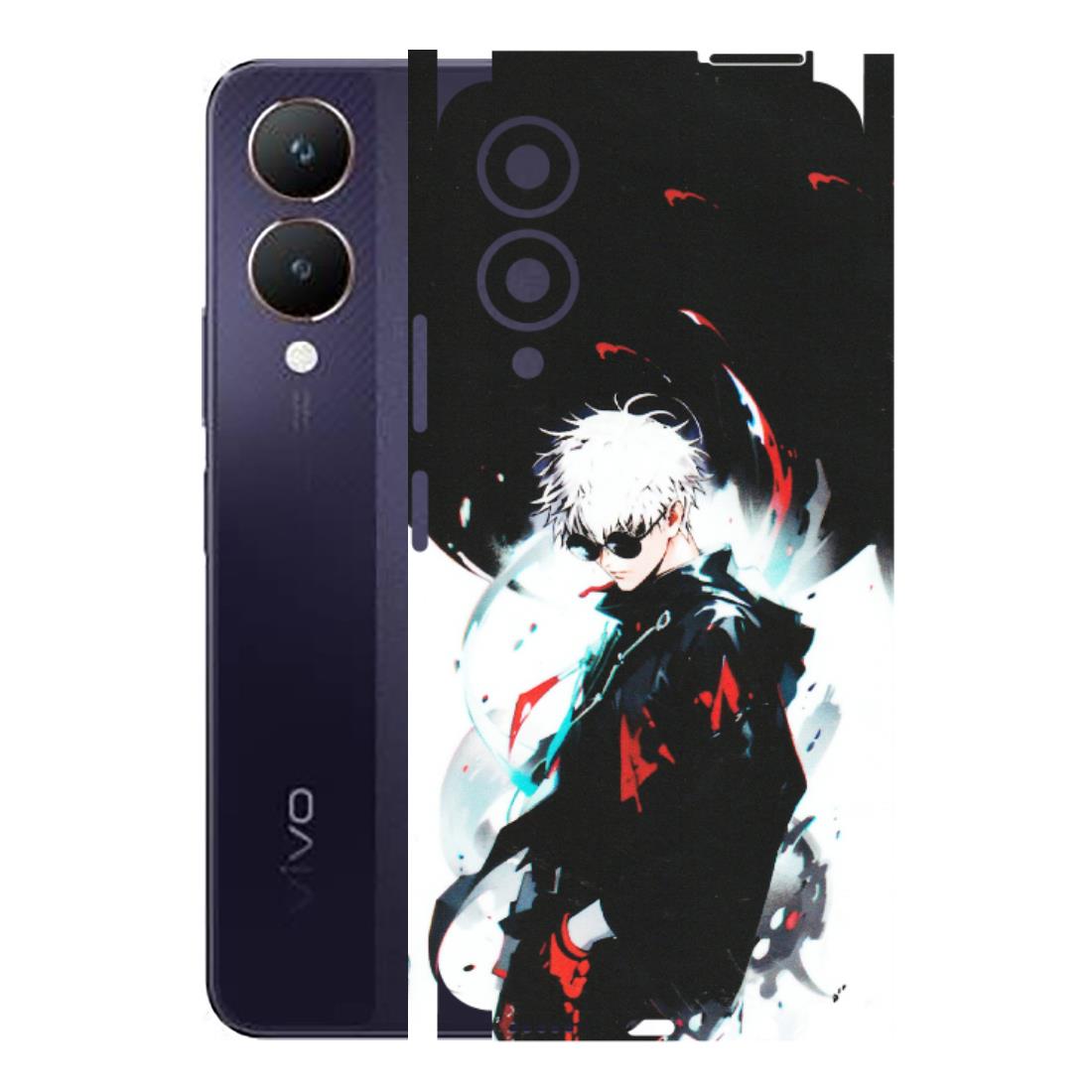 VIVO Y Series Phone Skins (All Models) - Gojo Powerful Charater Kaisen Anime - Matte Finish (M-144) Vivo Y28 5G