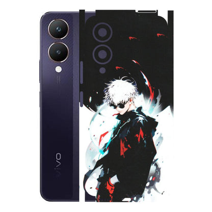 VIVO Y Series Phone Skins (All Models) - Gojo Powerful Charater Kaisen Anime - Matte Finish (M-144) Vivo Y28 5G