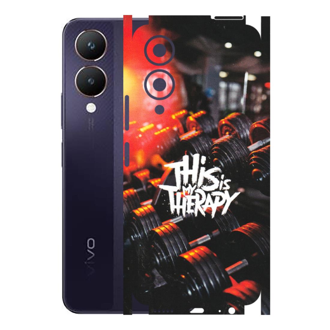 VIVO Y Series Phone Skins (All Models) - GYM Lover Therapy - Matte Finish (M-160) Vivo Y28 5G