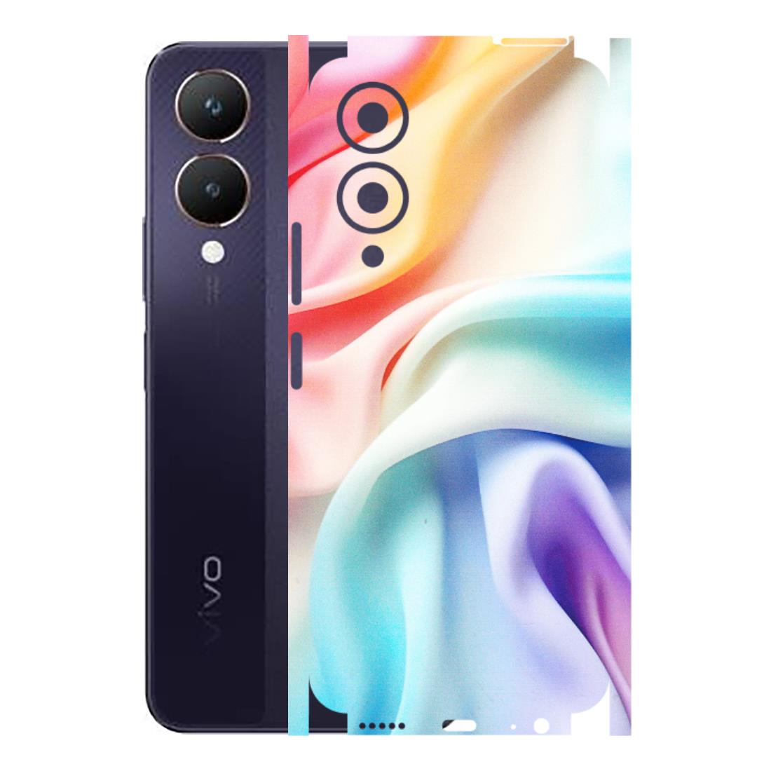 VIVO Y Series Phone Skins (All Models) - Colourful Silk Cloth - Matte Finish (M-165) Vivo Y28 5G