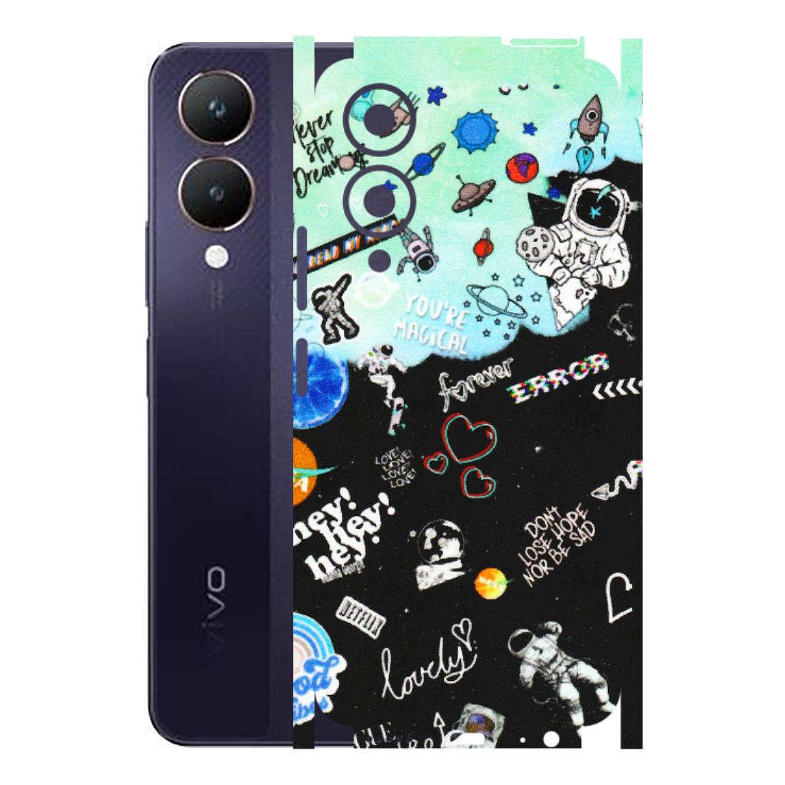 VIVO Y Series Phone Skins (All Models) - Living In A Space Dream - Matte Finish (M-46) Vivo Y28 5G