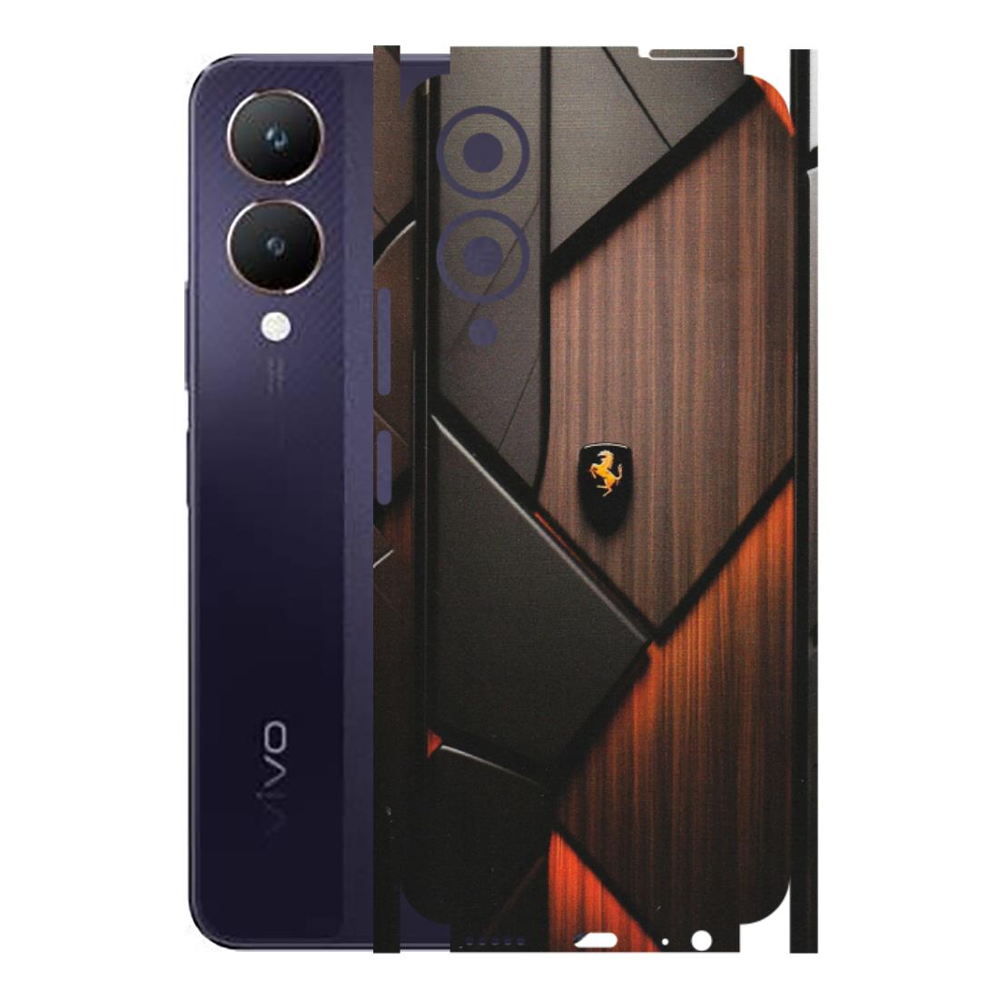 VIVO Y Series Phone Skins (All Models) - Lambo Beauty Wood Pattern Sober - Matte Finish (M-51) Vivo Y28 5G