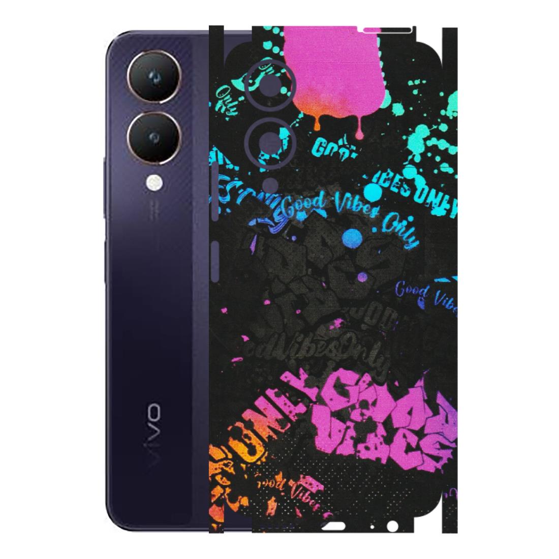 VIVO Y Series Phone Skins (All Models) - Majestic Black Vibes - Matte Finish (M-62) Vivo Y28 5G