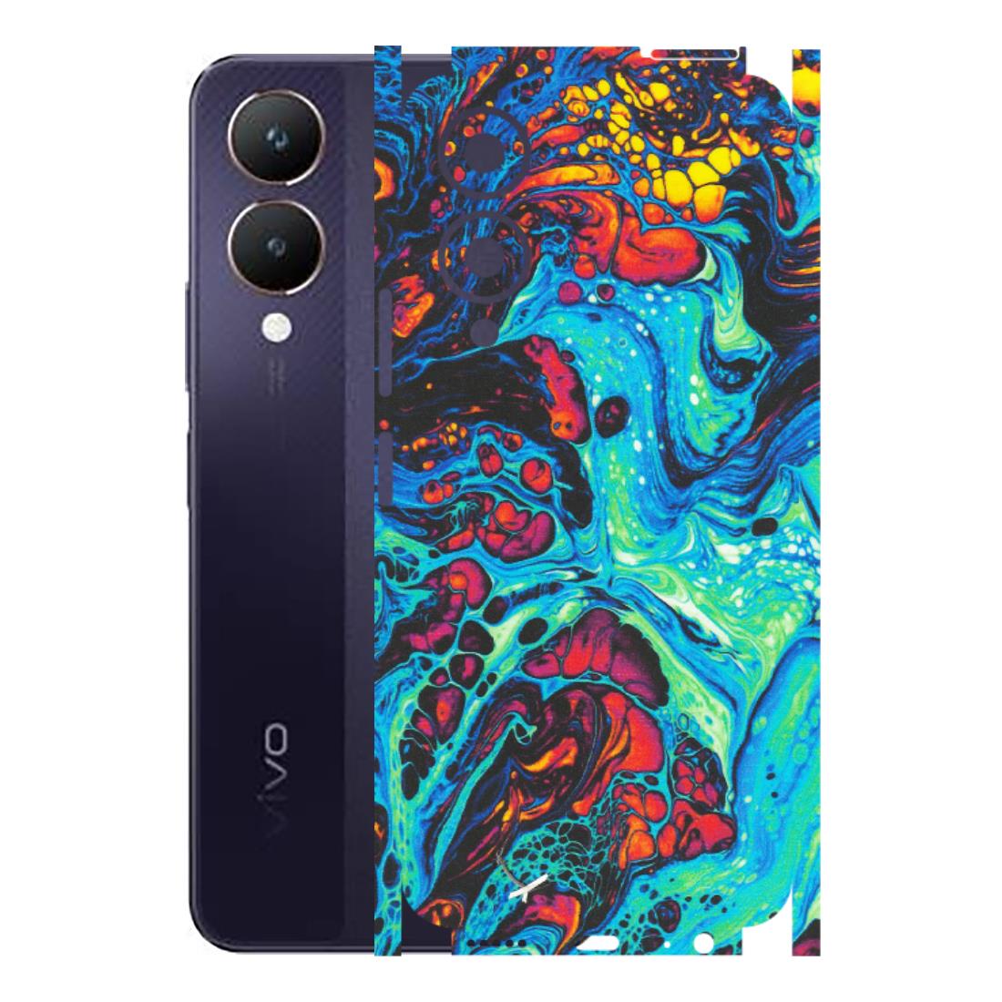 VIVO Y Series Phone Skins (All Models) - Majestic Galactic Marbel - Matte Finish (M-85) Vivo Y28 5G