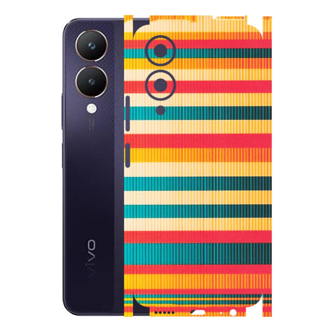 VIVO Y Series Phone Skins (All Models) - Colourful Stripes Soothing Effect - Matte Finish (M-86) Vivo Y28 5G