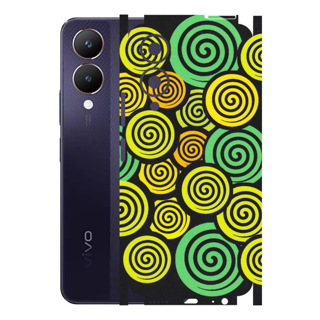 VIVO Y Series Phone Skins (All Models) - Crazy Spiral - Matte Finish (M-91) Vivo Y28 5G