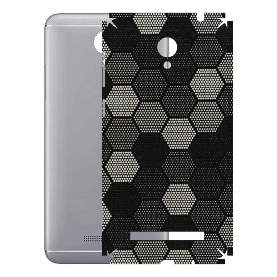 VIVO Y Series Phone Skins (All Models) - Black & White Dotted Honeycomb Texture - 3D Embossed Finish (L-202) Vivo Y28