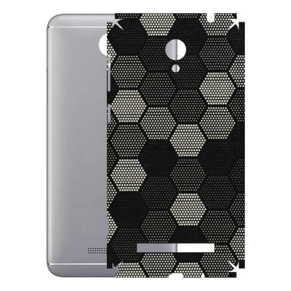 VIVO Y Series Phone Skins (All Models) - Black & White Dotted Honeycomb Texture - 3D Embossed Finish (L-202) Vivo Y28