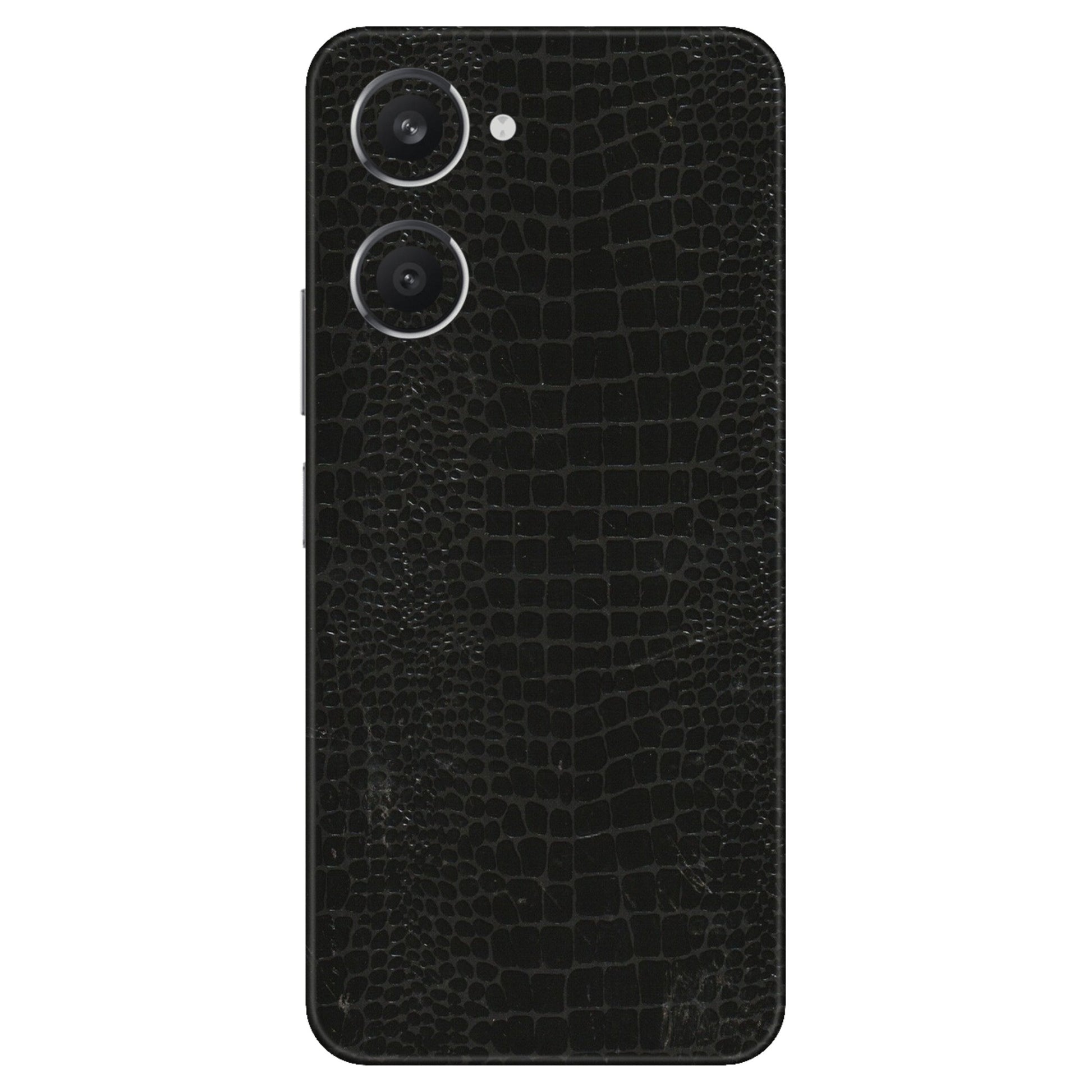 VIVO Y Series Phone Skins (All Models) - Snake Leather Black - 3D Embossed Finish (L-107) Vivo Y28S (5G)