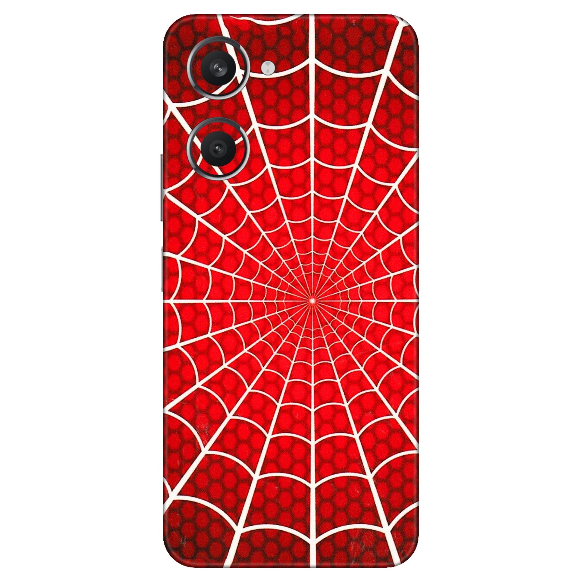 VIVO Y Series Phone Skins (All Models) - Classic Spidey Web - 3D Embossed Finish (L-115) Vivo Y28S (5G)