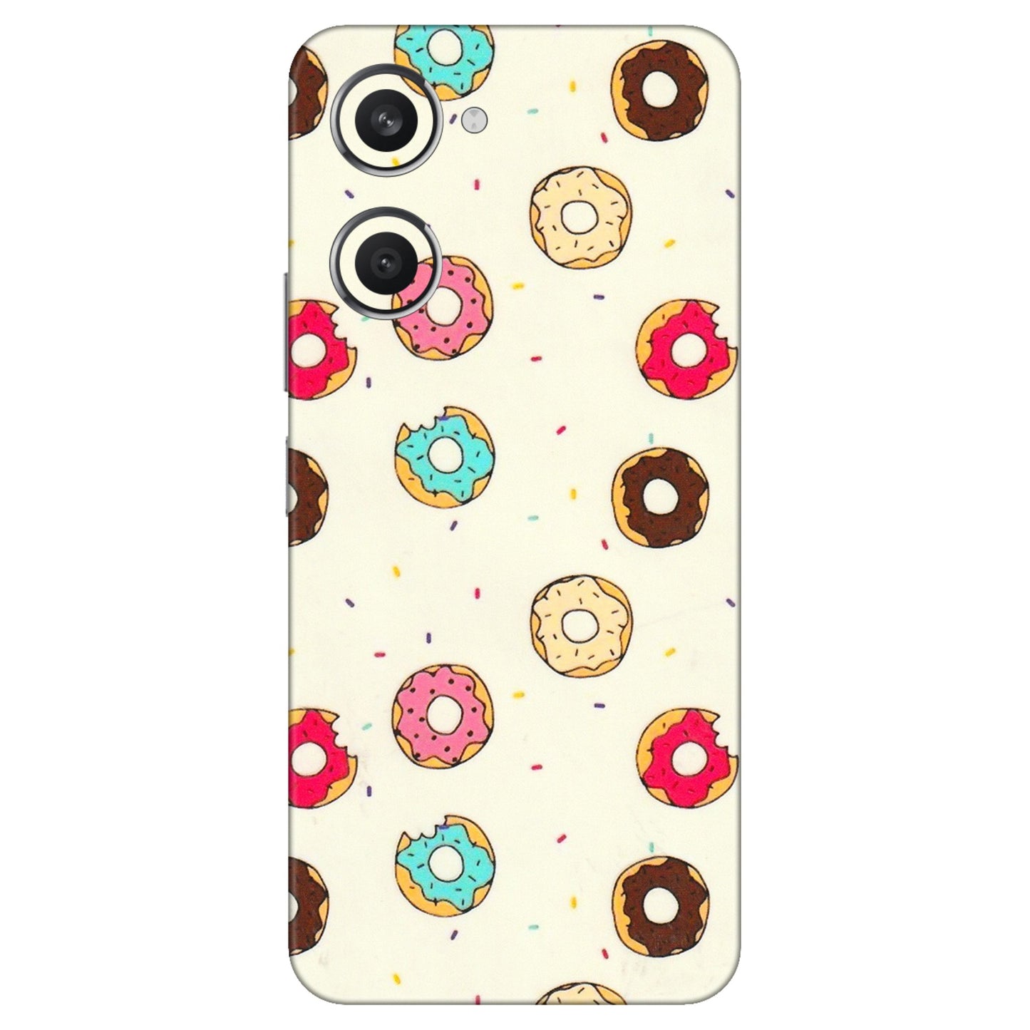 VIVO Y Series Phone Skins (All Models) - Mini Donuts Doodle Art - 3D Embossed Finish (L-122) Vivo Y28S (5G)