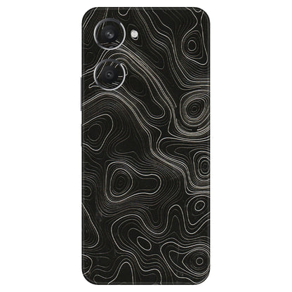 VIVO Y Series Phone Skins (All Models) - Black Swirl - 3D Embossed Finish (L-196) Vivo Y28S (5G)