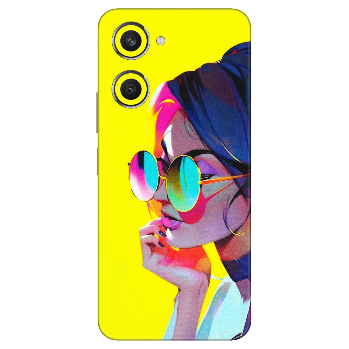 VIVO Y Series Phone Skins (All Models) - Bold Stylish Girl - 3D Embossed Finish (L-222) Vivo Y28S (5G)