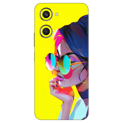 VIVO Y Series Phone Skins (All Models) - Bold Stylish Girl - 3D Embossed Finish (L-222) Vivo Y28S (5G)
