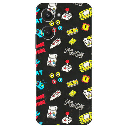 VIVO Y Series Phone Skins (All Models) - Gaming Doodles - 3D Embossed Finish (L-224) Vivo Y28S (5G)