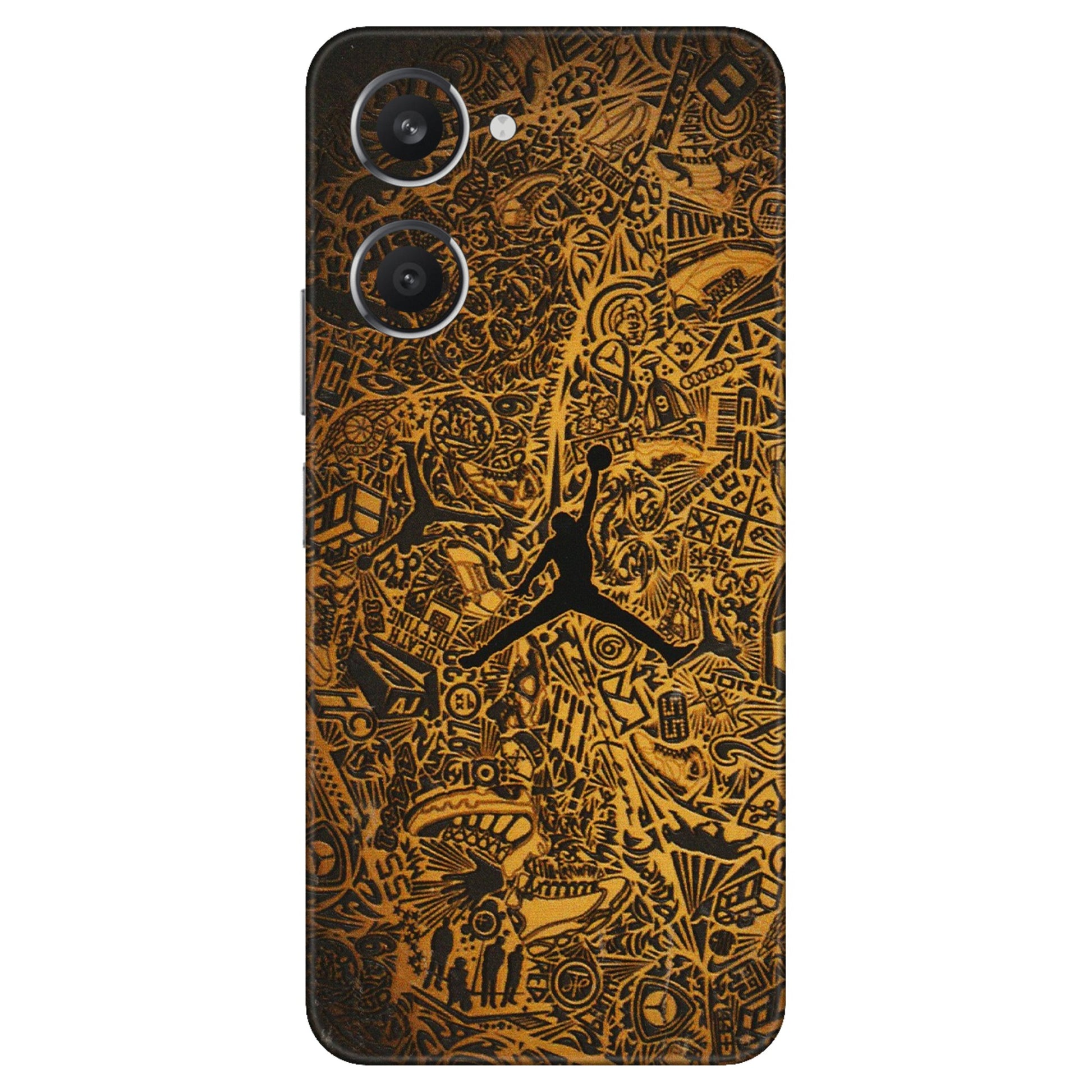 VIVO Y Series Phone Skins (All Models) - Premium Gold Basketball Player - 3D Embossed Finish (L-236) Vivo Y28S (5G)