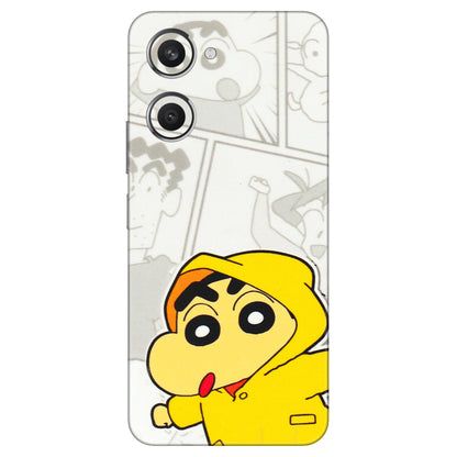 VIVO Y Series Phone Skins (All Models) - Yellow Shinchan Comic - 3D Embossed Finish (L-246) Vivo Y28S (5G)
