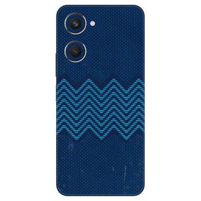 VIVO Y Series Phone Skins (All Models) - Blue Sober Waves - 3D Embossed Finish (L-306) Vivo Y28S (5G)