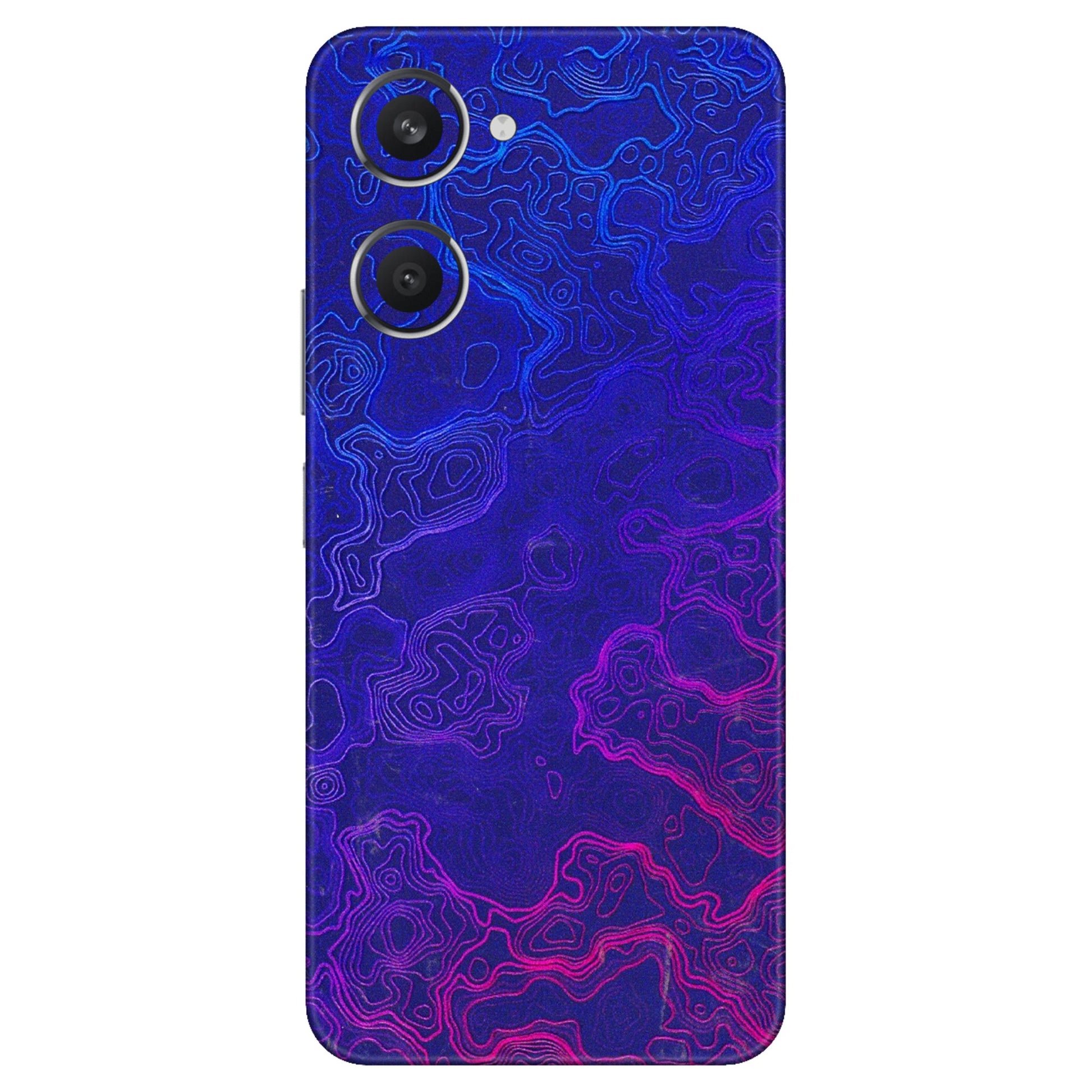 VIVO Y Series Phone Skins (All Models) - Purple Ripples Swirl - 3D Embossed Finish (L-314) Vivo Y28S (5G)