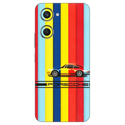 VIVO Y Series Phone Skins (All Models) - Multicolour Porche - 3D Embossed Finish (L-39) Vivo Y28S (5G)