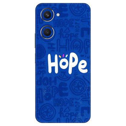 VIVO Y Series Phone Skins (All Models) - Hope Doodles Blue - 3D Embossed Finish (L-43) Vivo Y28S (5G)