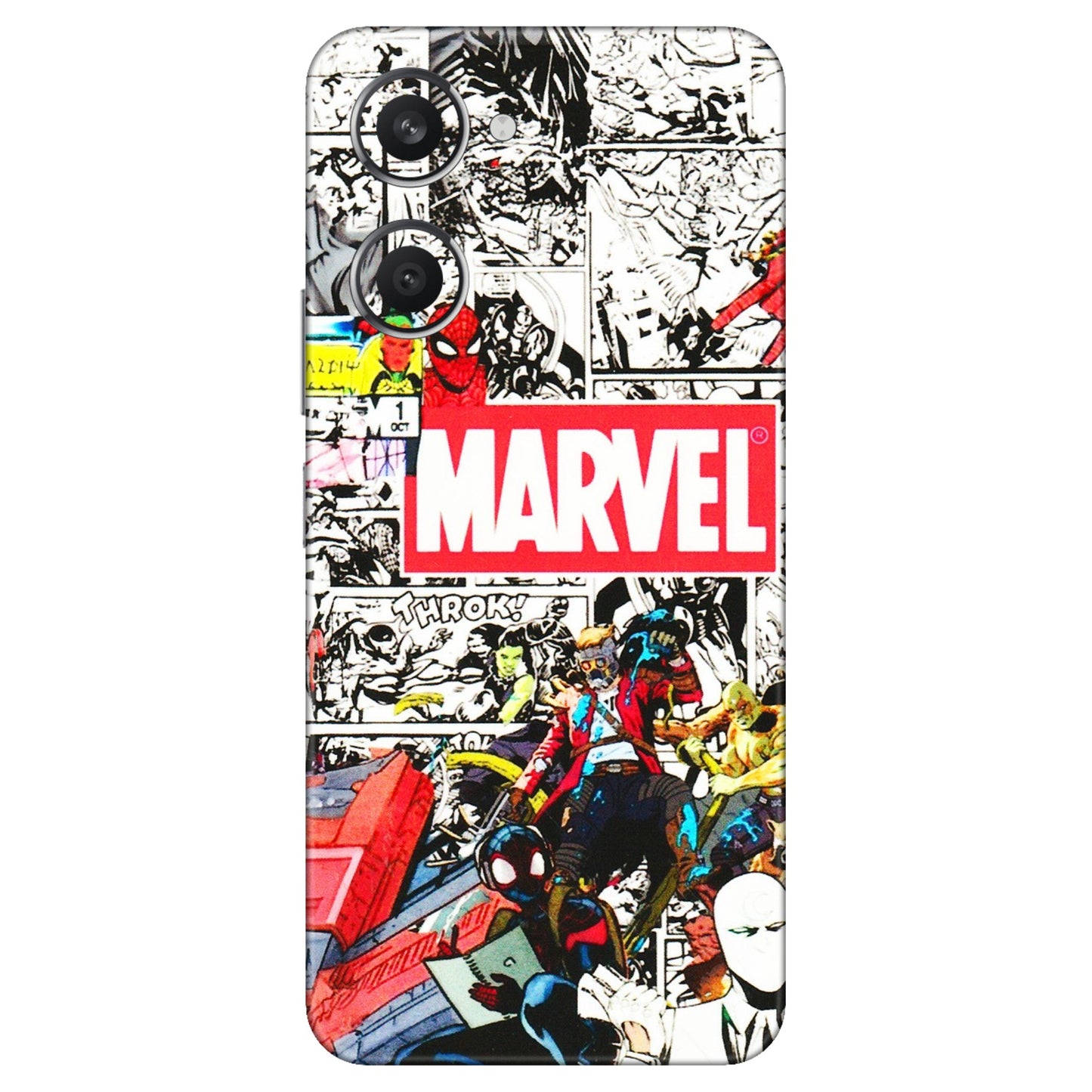 VIVO Y Series Phone Skins (All Models) - Marvel Colorful Comic - 3D Embossed Finish (L-64) Vivo Y28S (5G)
