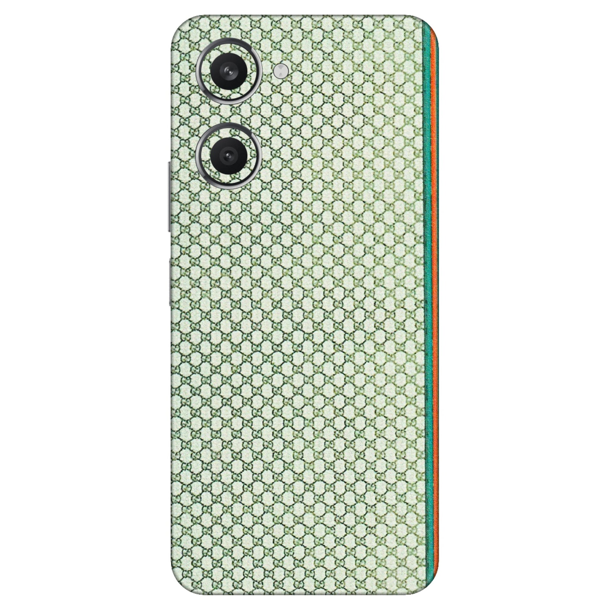 VIVO Y Series Phone Skins (All Models) - Gucci Fabric Pattern - 3D Embossed Finish (L-73) Vivo Y28S (5G)