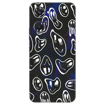 VIVO Y Series Phone Skins (All Models) - Distorted Smileys - 3D Embossed Finish (L-92) Vivo Y28S (5G)