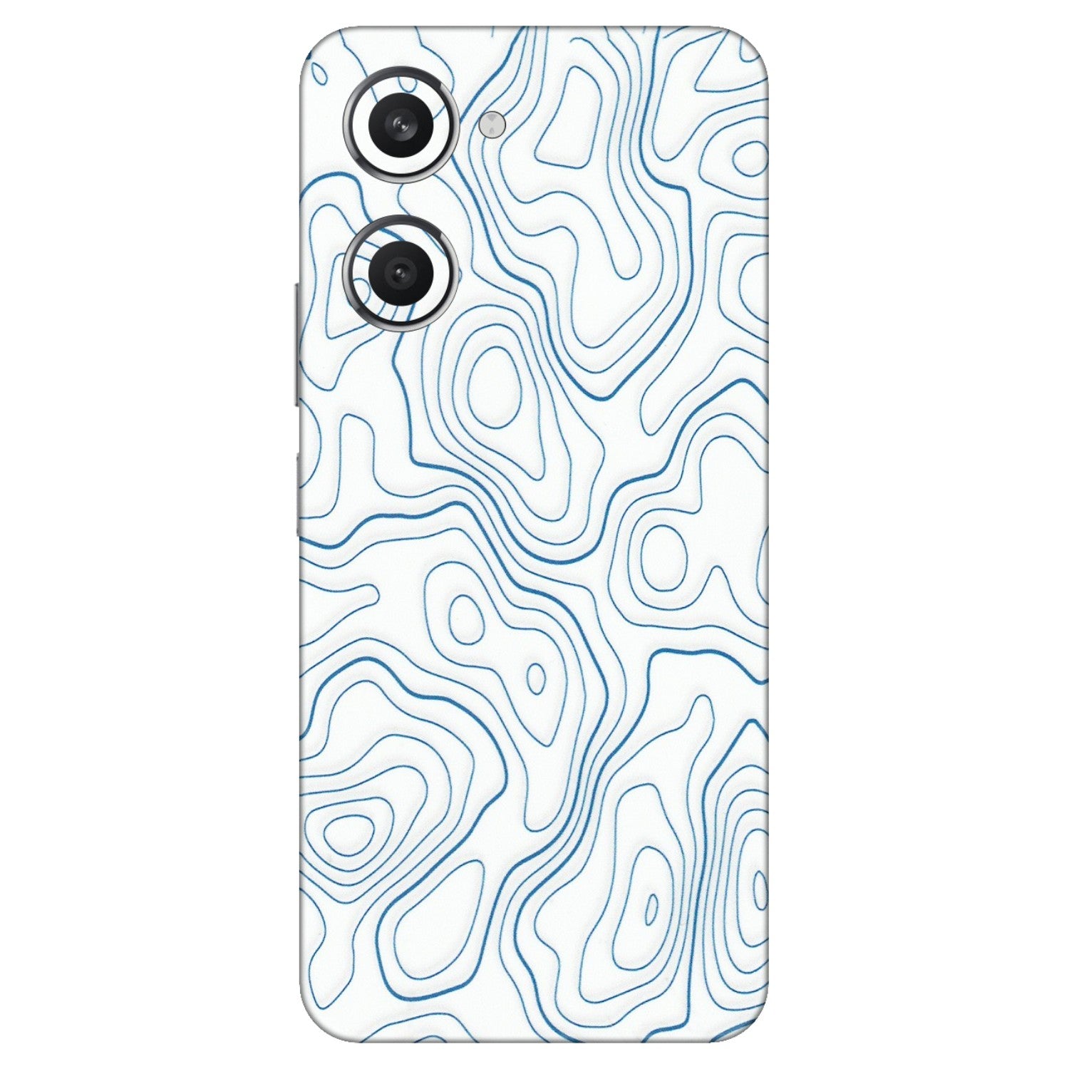 VIVO Y Series Phone Skins (All Models) - Blue And White Swirls - Matte Finish (M-139) Vivo Y28S (5G)