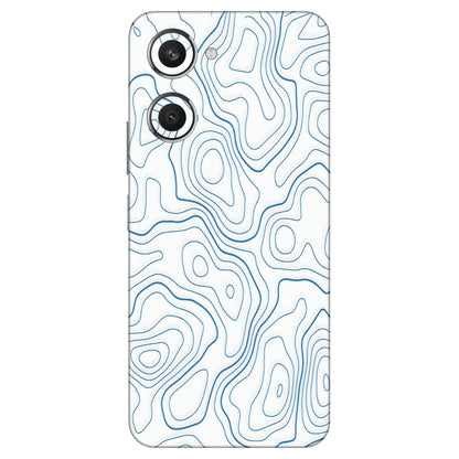 VIVO Y Series Phone Skins (All Models) - Blue And White Swirls - Matte Finish (M-139) Vivo Y28S (5G)