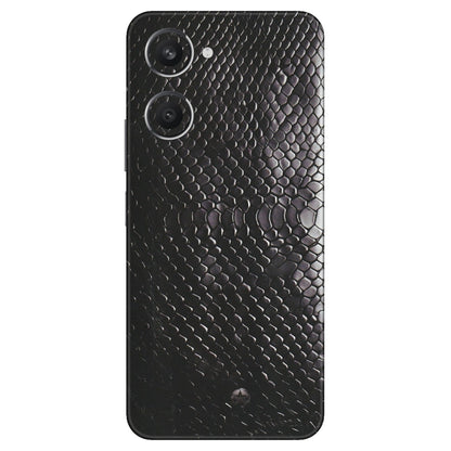 VIVO Y Series Phone Skins (All Models) - Black Snack Leather - Matte Finish (M-147) Vivo Y28S (5G)