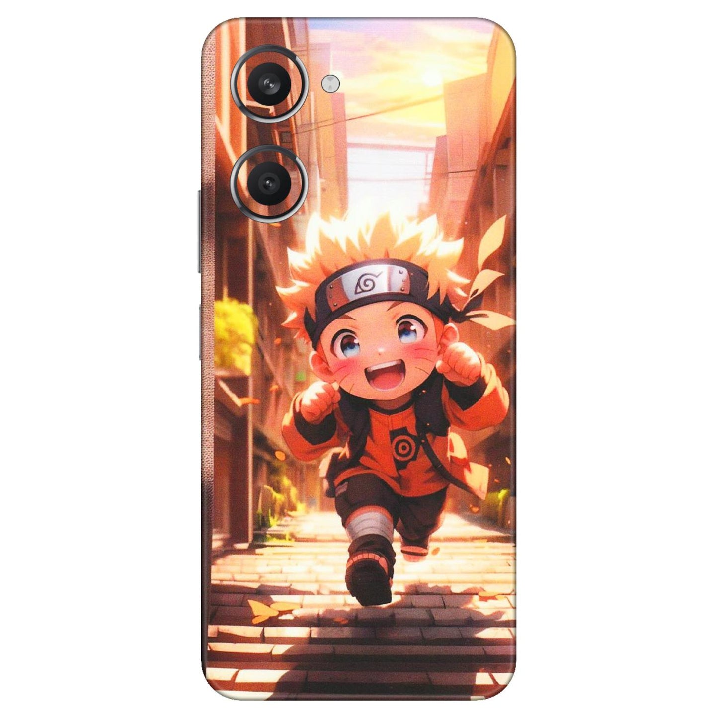 VIVO Y Series Phone Skins (All Models) - Naruto Cute Toon Running - Matte Finish (M-04) Vivo Y28S (5G)