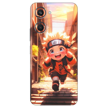 VIVO Y Series Phone Skins (All Models) - Naruto Cute Toon Running - Matte Finish (M-04) Vivo Y28S (5G)