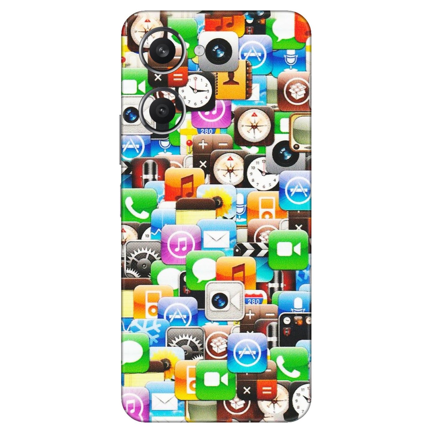 VIVO Y Series Phone Skins (All Models) - All Apple Icons - Matte Finish (M-93) Vivo Y28S (5G)