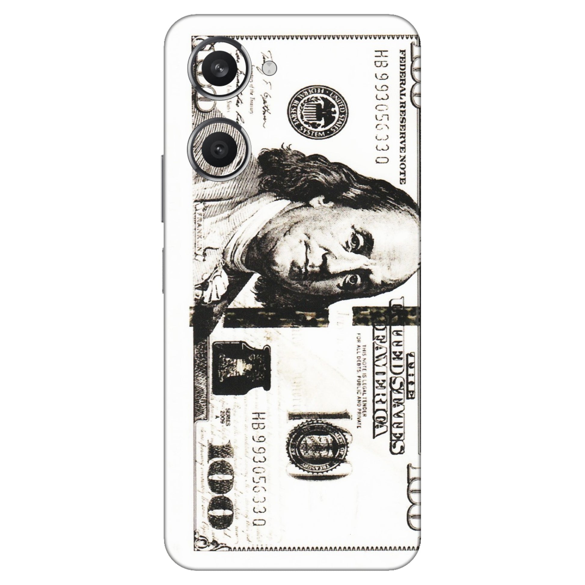 VIVO Y Series Phone Skins (All Models) - 100 Dollar Currency - Transparent Finish (T-01) Vivo Y28S (5G)