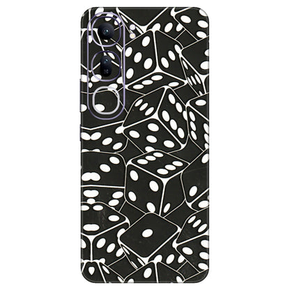 VIVO Y Series Phone Skins (All Models) - Big Black Dices - 3D Embossed Finish (L-106) Vivo Y300 (5G)