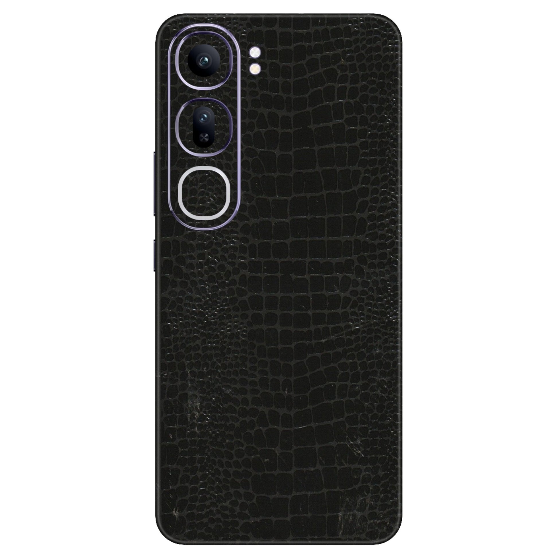 VIVO Y Series Phone Skins (All Models) - Snake Leather Black - 3D Embossed Finish (L-107) Vivo Y300 (5G)