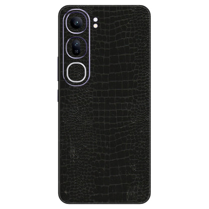 VIVO Y Series Phone Skins (All Models) - Snake Leather Black - 3D Embossed Finish (L-107) Vivo Y300 (5G)