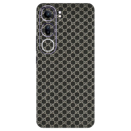 VIVO Y Series Phone Skins (All Models) - Black G Print - 3D Embossed Finish (L-109) Vivo Y300 (5G)