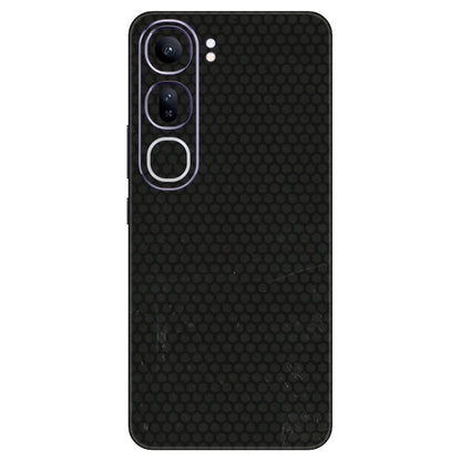 VIVO Y Series Phone Skins (All Models) - Black honeycomb - 3D Embossed Finish (L-114) Vivo Y300 (5G)