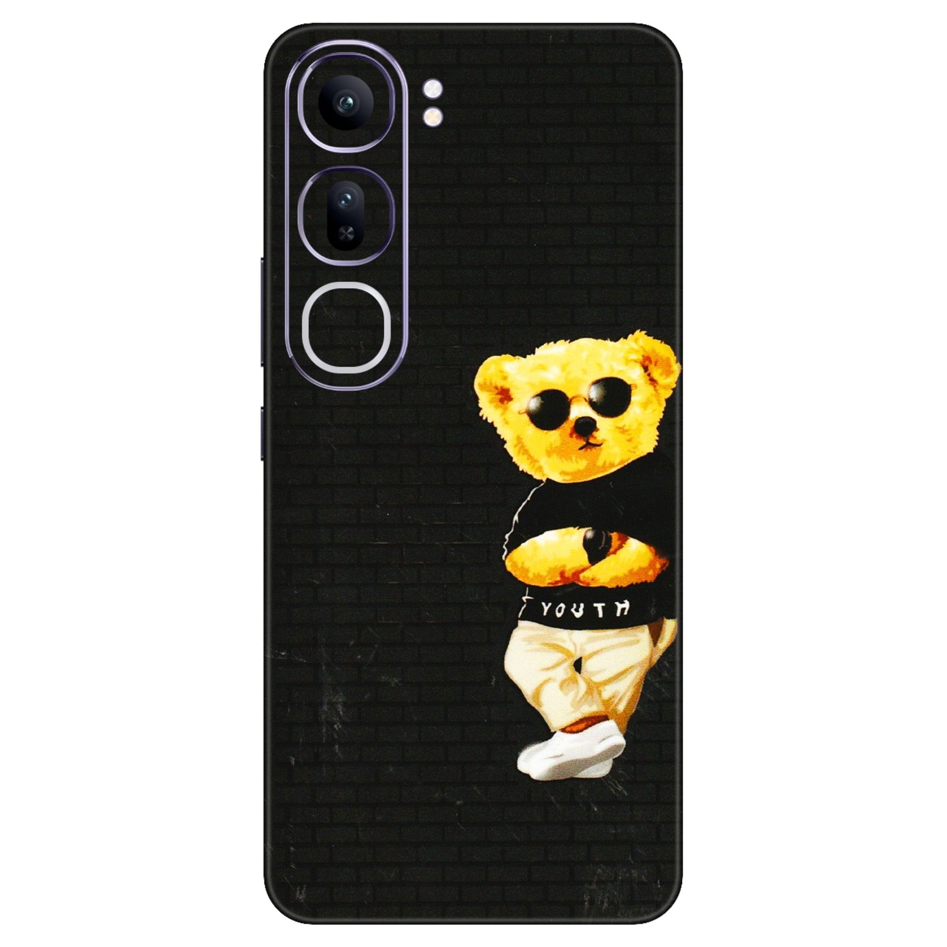 VIVO Y Series Phone Skins (All Models) - Classy Teddy Bear - 3D Embossed Finish (L-116) Vivo Y300 (5G)
