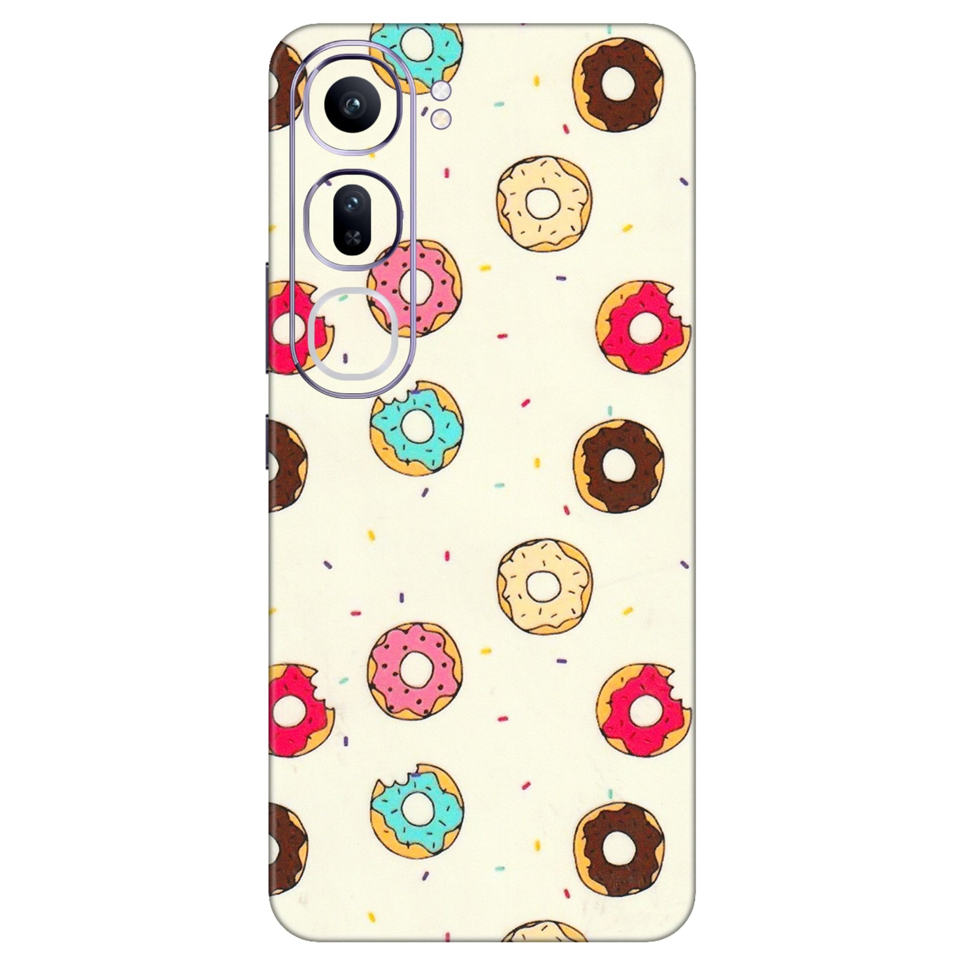 VIVO Y Series Phone Skins (All Models) - Mini Donuts Doodle Art - 3D Embossed Finish (L-122) Vivo Y300 (5G)