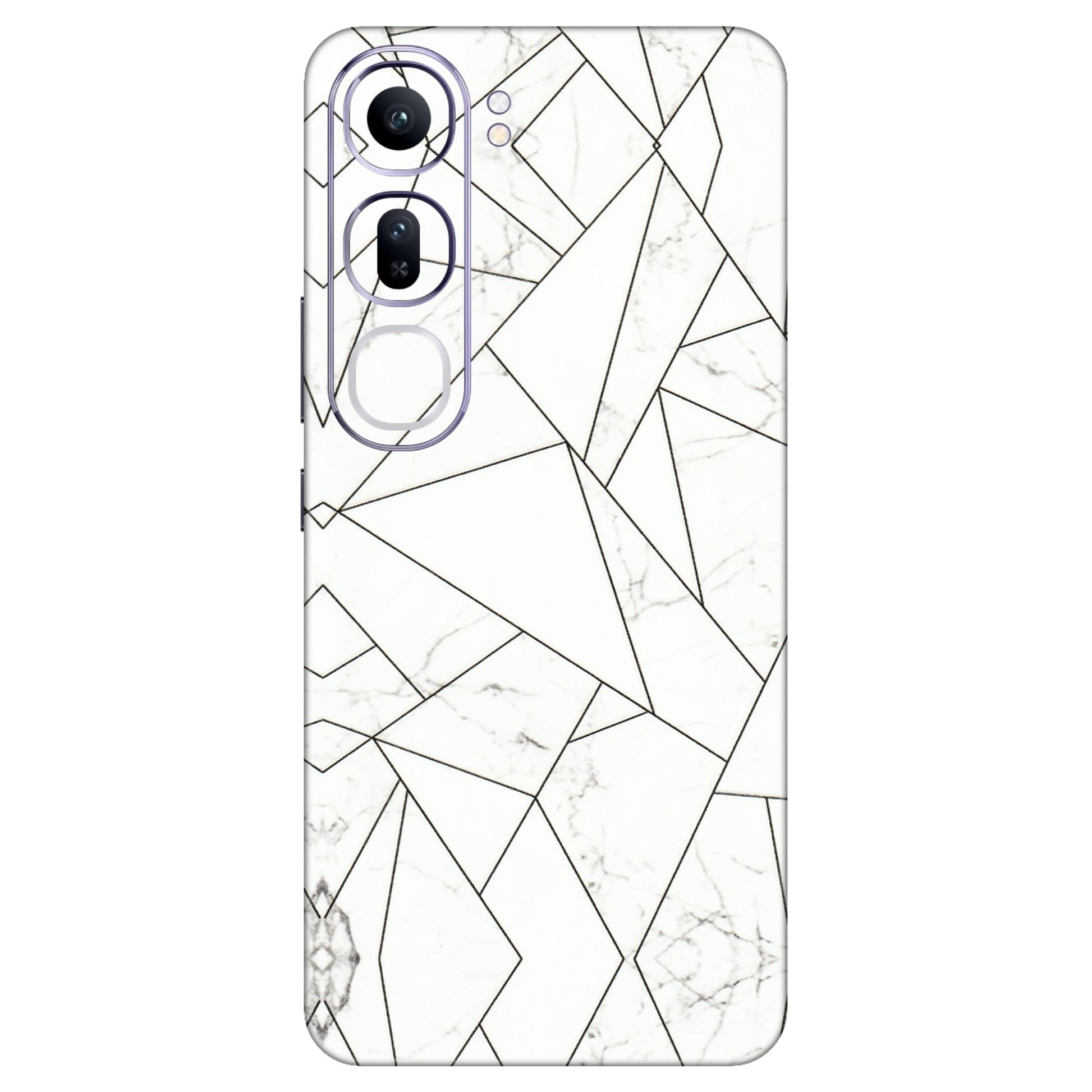 VIVO Y Series Phone Skins (All Models) - Luxury White Marble Effect - 3D Embossed Finish (L-168) Vivo Y300 (5G)
