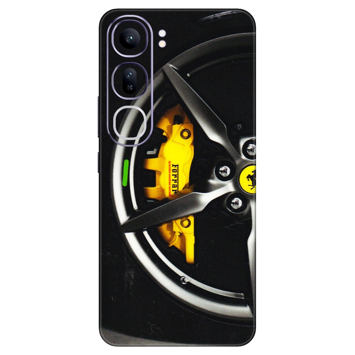VIVO Y Series Phone Skins (All Models) - Ferrari Wheel Alloy - 3D Embossed Finish (L-173) Vivo Y300 (5G)