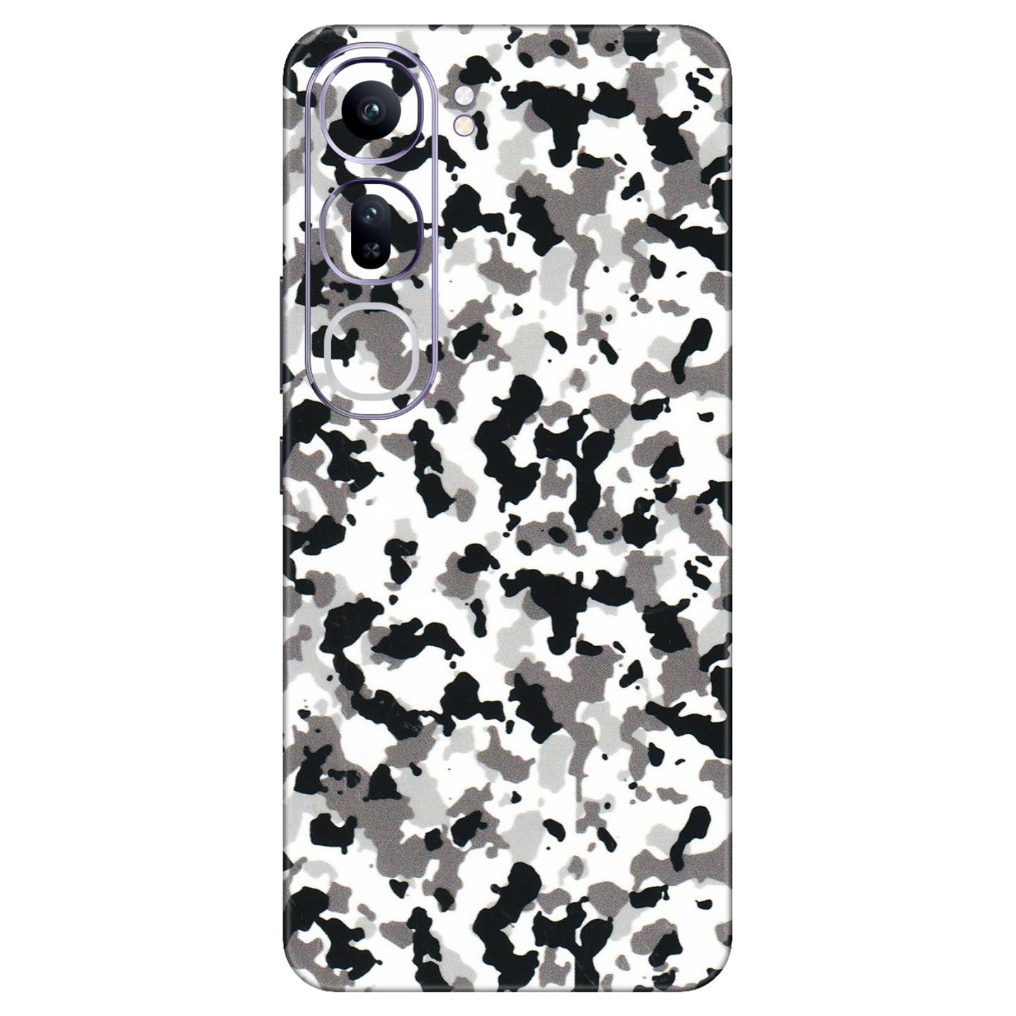 VIVO Y Series Phone Skins (All Models) - White Black Camouflage - 3D Embossed Finish (L-18) Vivo Y300 (5G)