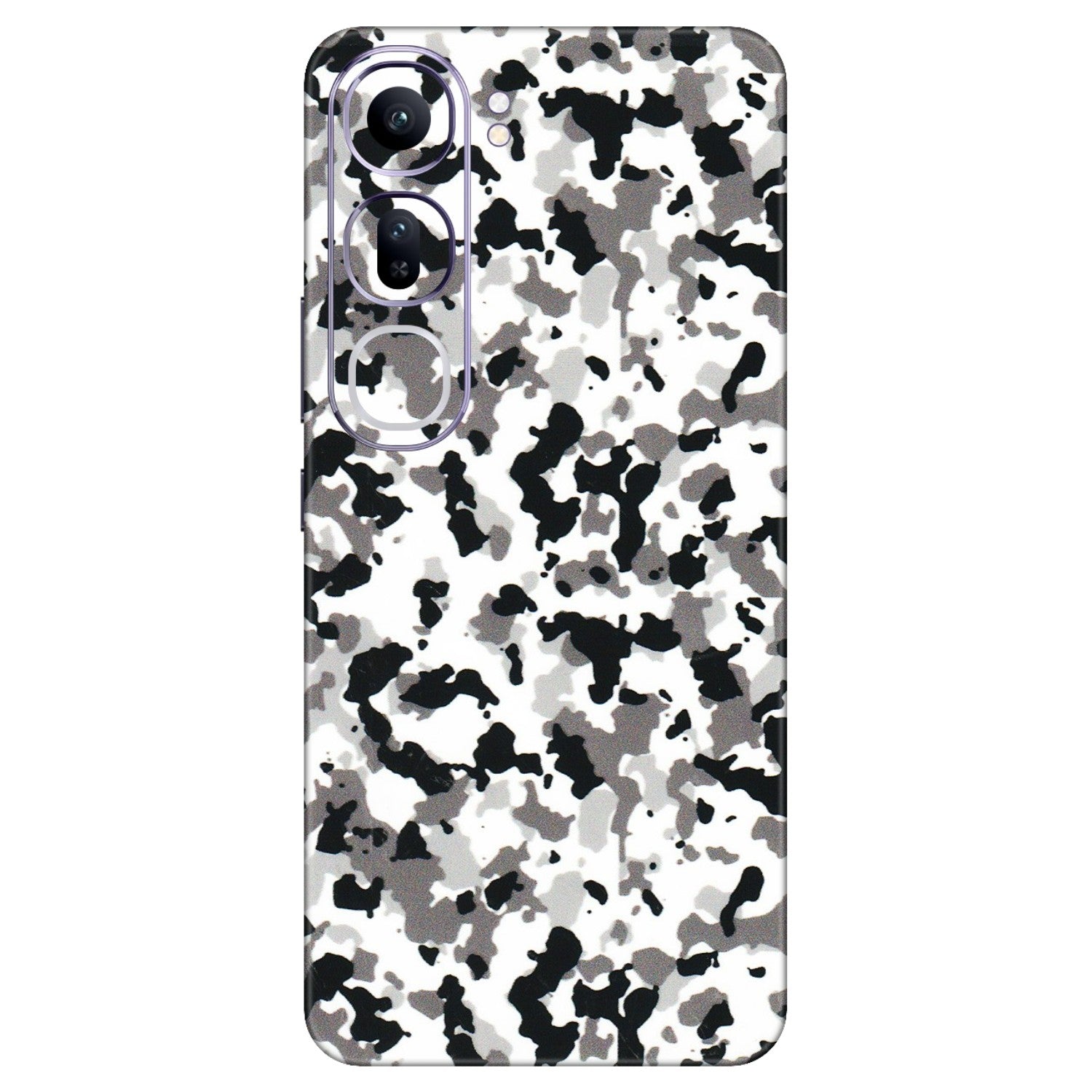 VIVO Y Series Phone Skins (All Models) - White Black Camouflage - 3D Embossed Finish (L-18) Vivo Y300 (5G)