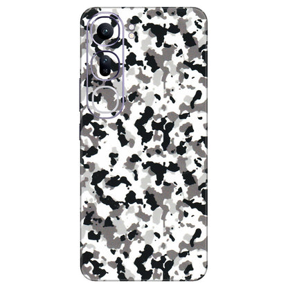 VIVO Y Series Phone Skins (All Models) - White Black Camouflage - 3D Embossed Finish (L-18) Vivo Y300 (5G)