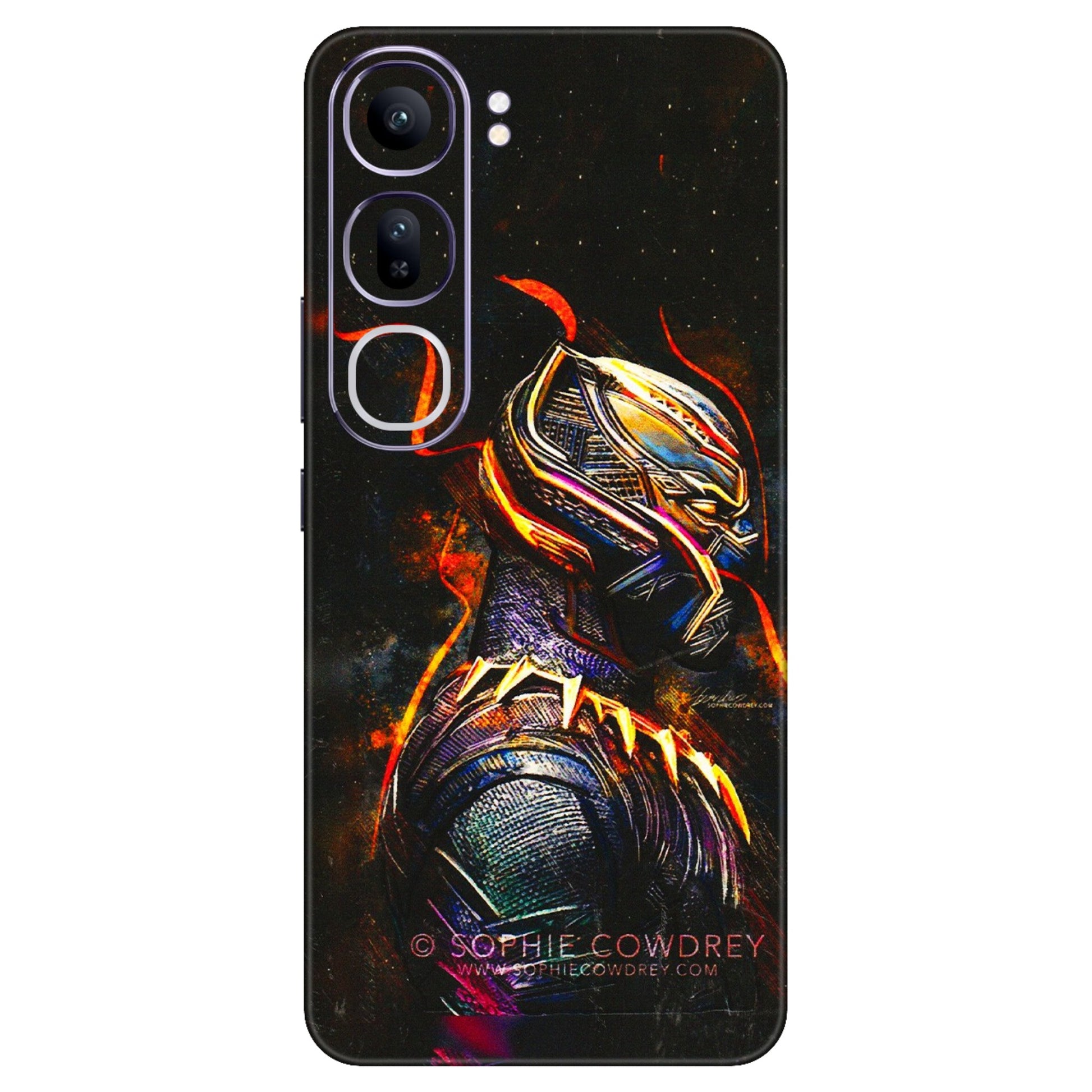 VIVO Y Series Phone Skins (All Models) - Black Panther - 3D Embossed Finish (L-190) Vivo Y300 (5G)